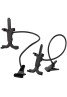 360 Degree Rotation Lazy Bed Desk Mount Tablet Stand Holder with Adjustable Clamp Clip - Black